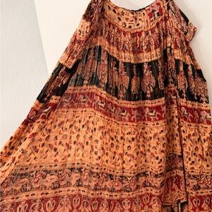 Bohemian Multicolor Maxi Skirt